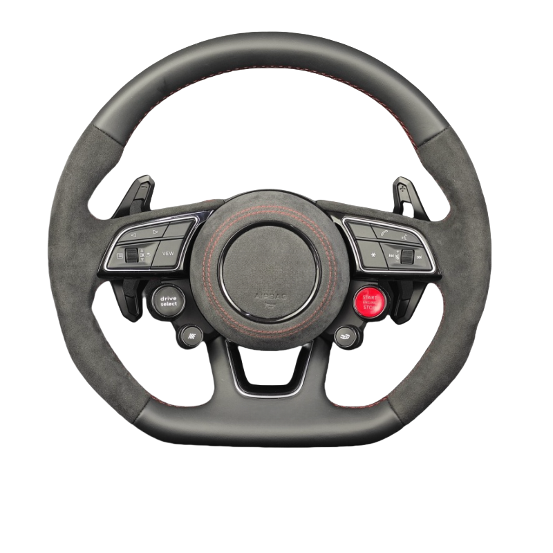 Customized Alcantara M Sport Steering Wheel For Audi B9 MK3 TTRS TTS MK2 S3 R8 TRS C6 C7 S7 S4 A4 B8 RS3 SQ5 S5 2018