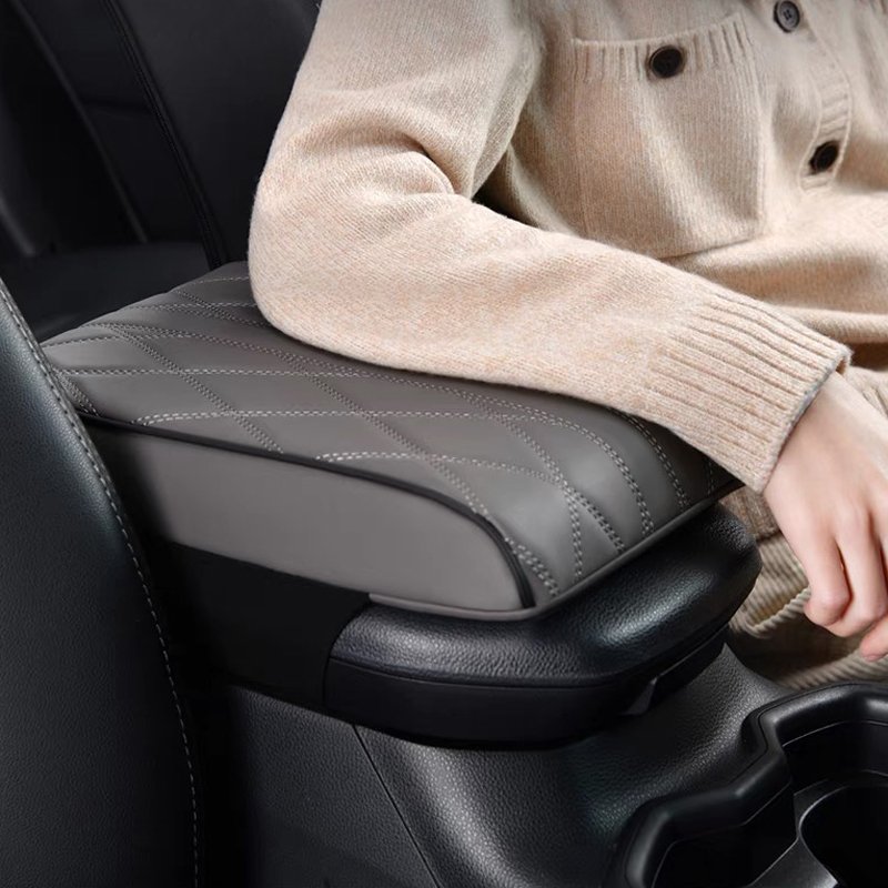 Memory Foam PU Leather Car Armrest Console,Car Center Console Armrest Pillow,Armrest Box,Car Armrest Cover Car Center Console