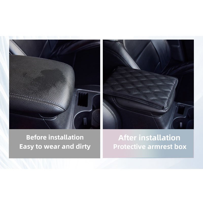 Automotive Armrest Cushion Interior Control Box Additional Cushion Protective Cover, Automotive Interior
