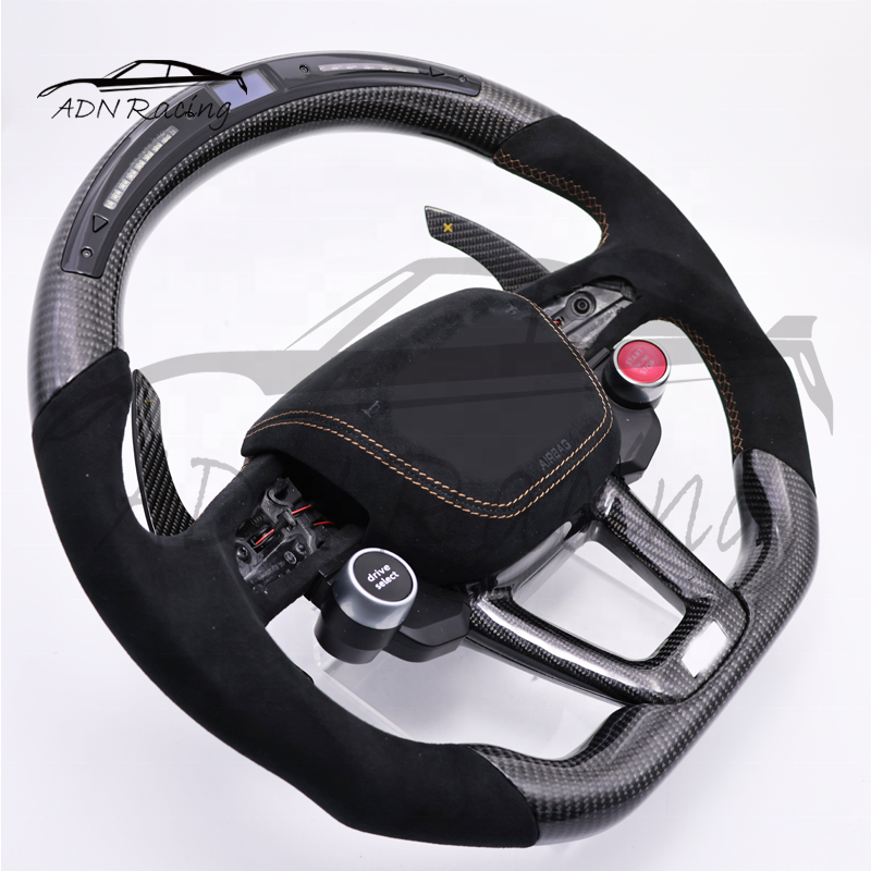 Real Carbon Fiber Steering Wheel For AUDI S Q5 SQ5 Q3 SQ3 Q7 Q8 2018-2021