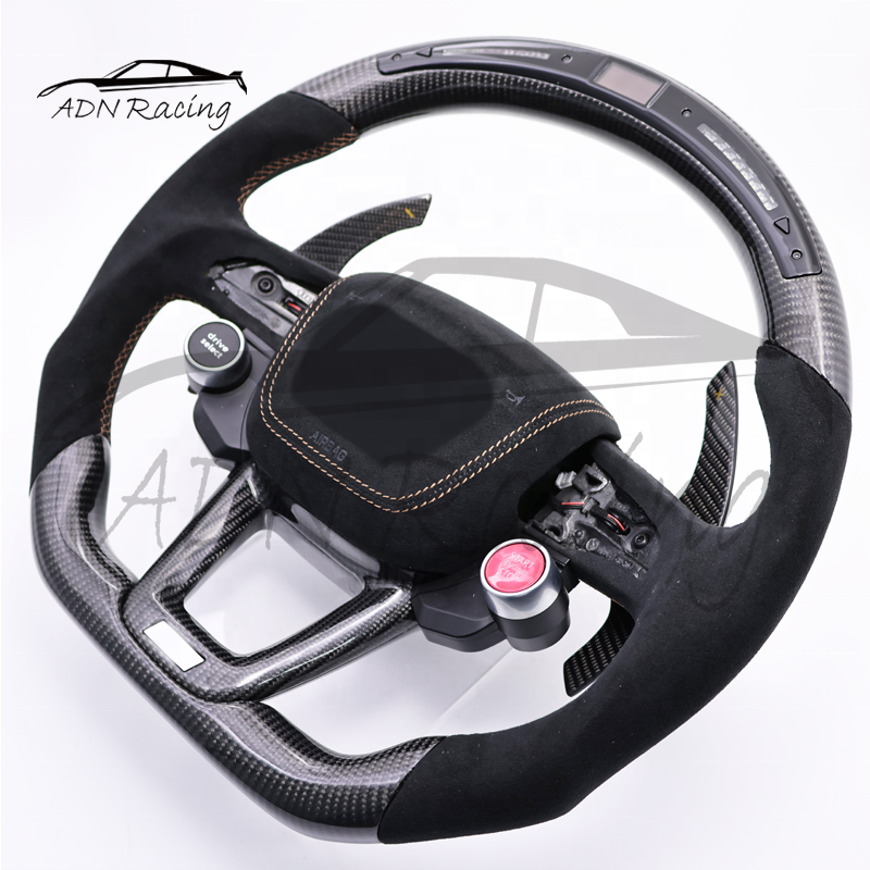 Real Carbon Fiber Steering Wheel For AUDI S Q5 SQ5 Q3 SQ3 Q7 Q8 2018-2021