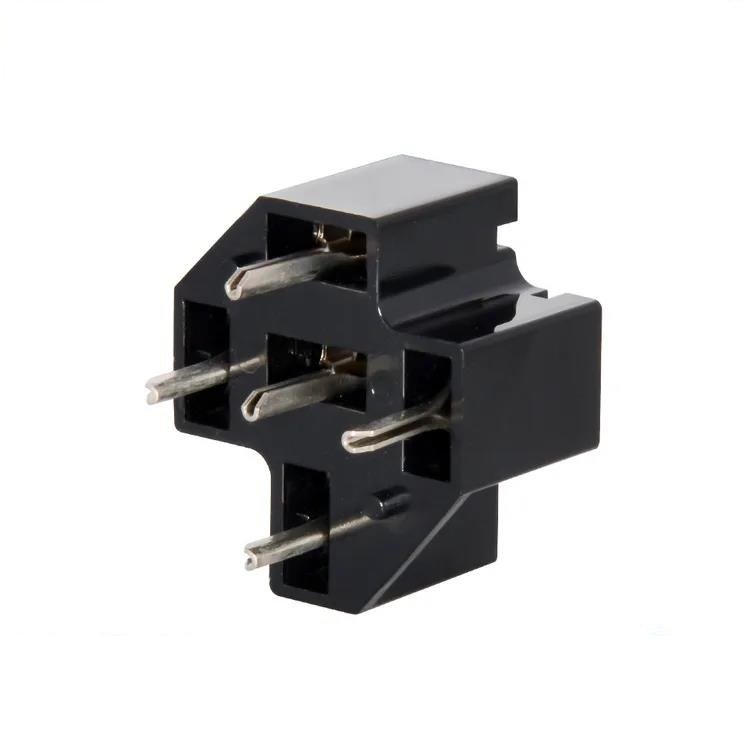 Pin Type Automotive Relay Socket PCB Circuit Board Socket with Insertion Spring HFV4 Base Welding Socket