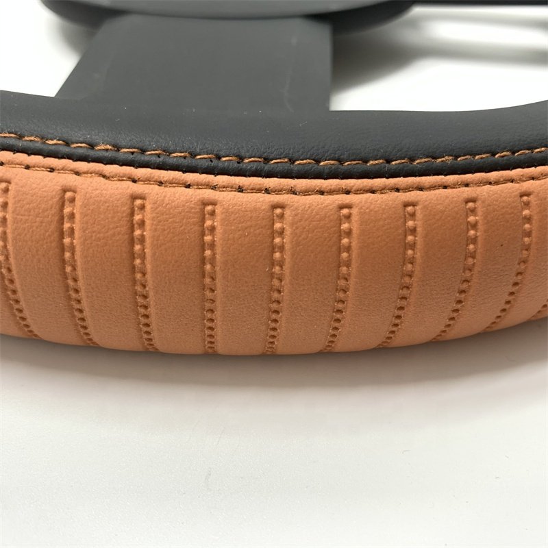 38cm Colorful Pu Auto Accessory Luxury Super Fiber Leather Car Steering Wheel Cover Carbon Fiber Car Steering Wheel Cover