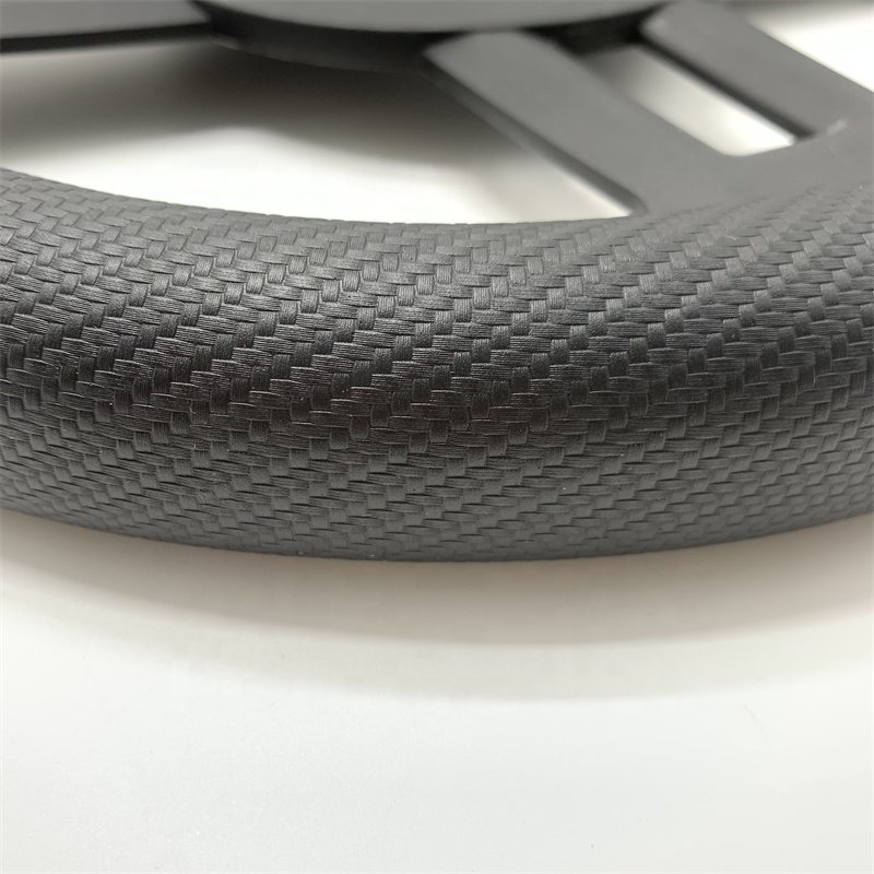 38cm Colorful Pu Auto Accessory Luxury Super Fiber Leather Car Steering Wheel Cover Carbon Fiber Car Steering Wheel Cover