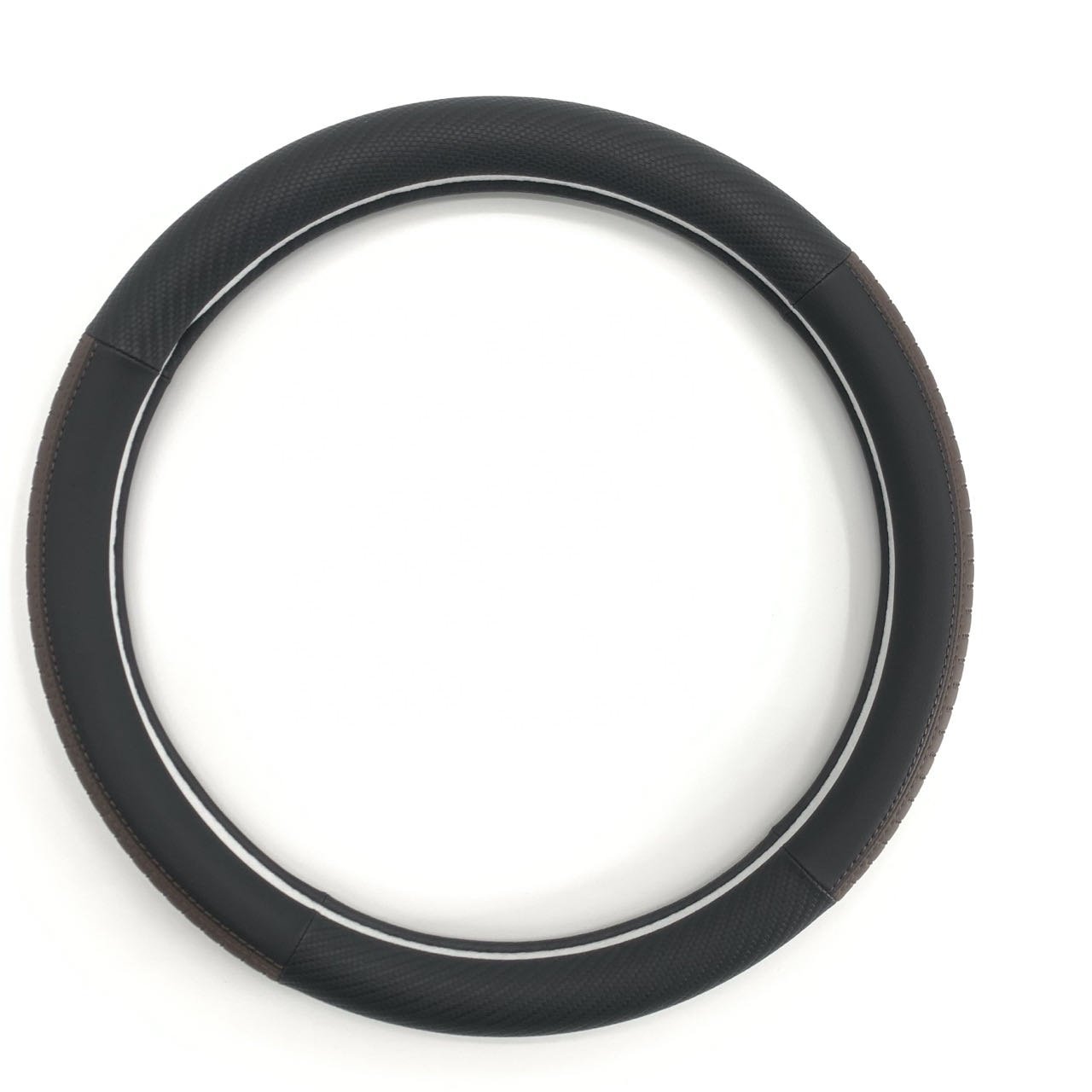 38cm Colorful Pu Auto Accessory Luxury Super Fiber Leather Car Steering Wheel Cover Carbon Fiber Car Steering Wheel Cover