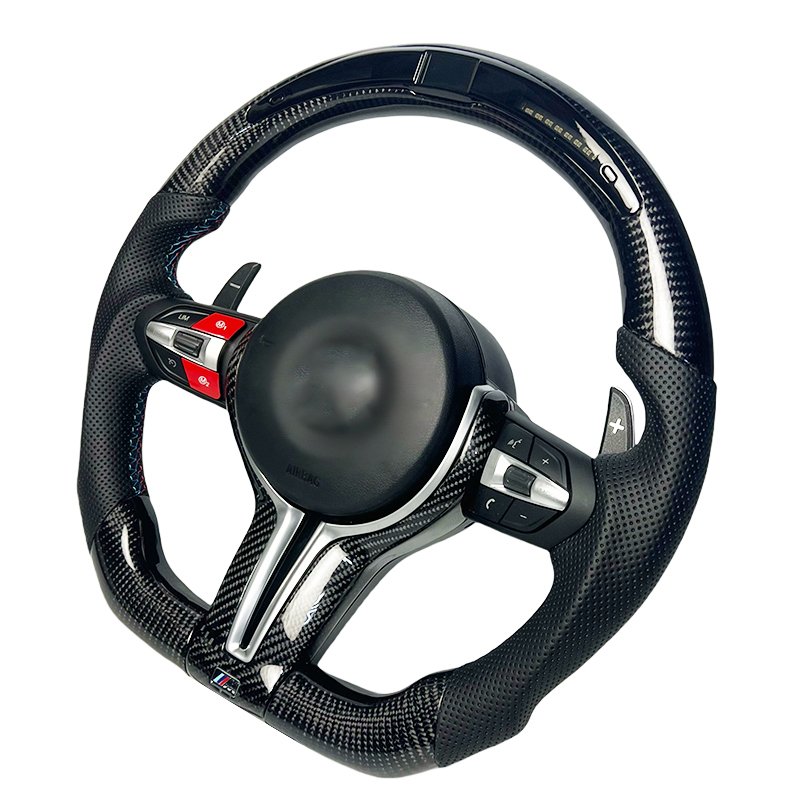 Competition LED display car steering wheel For BMW F30 F31 F35 F32 F10 F18 F20 Modified real carbon fiber steering wheel
