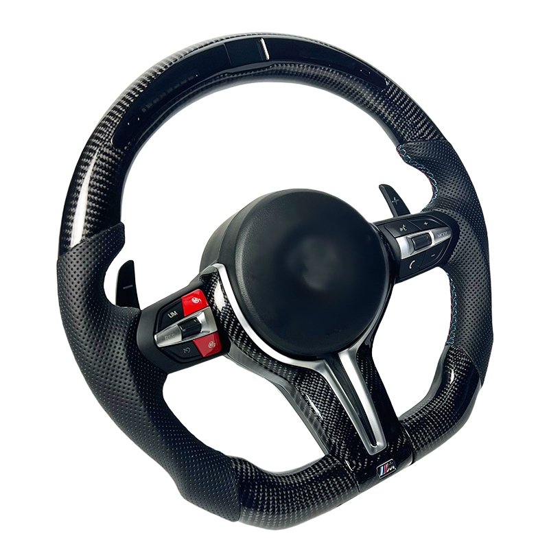 Competition LED display car steering wheel For BMW F30 F31 F35 F32 F10 F18 F20 Modified real carbon fiber steering wheel