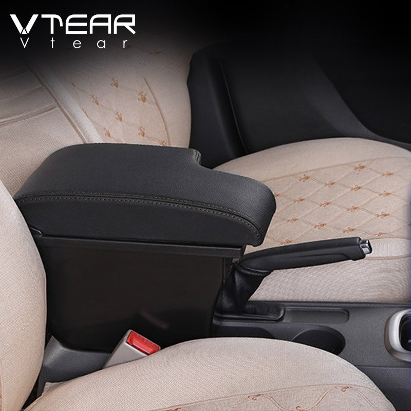 Vtear Car Armrest USB Interface Arm Rest ABS Storage Box Interior Car-Styling Accessories Parts Decoration for Toyota Hilux 2021