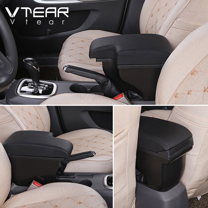 Vtear Car Armrest USB Interface Arm Rest ABS Storage Box Interior Car-Styling Accessories Parts Decoration for Toyota Hilux 2021