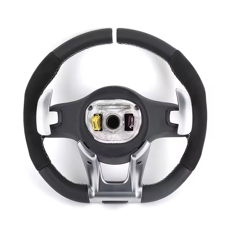 Custom Volant Lenkrad Half Alcantara Steering Wheel for Mercedes C E Class W204 X204 W205 CLA X118 C238 X253 GLC 63 C63 E63 AMG
