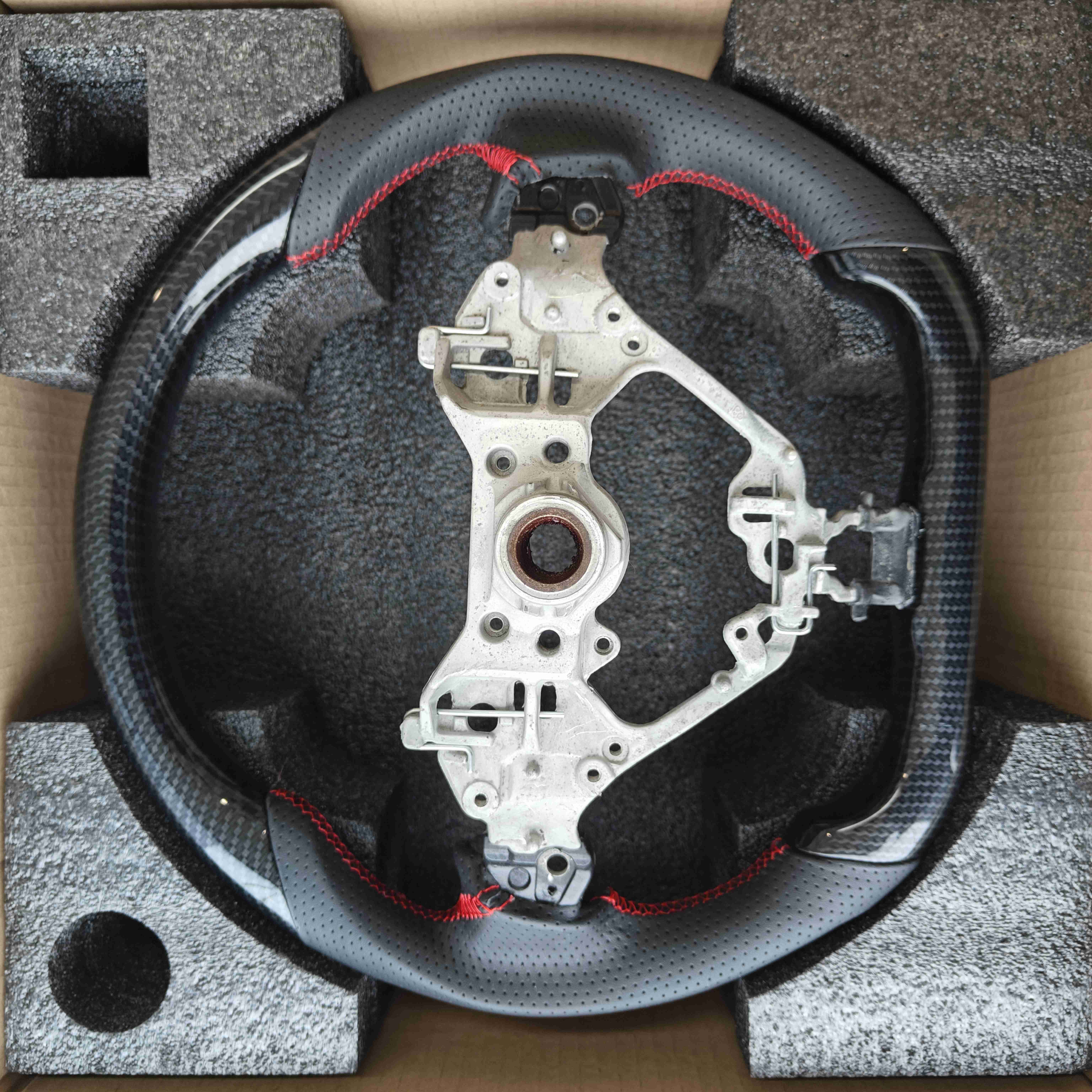 For Toyota GR86 Subaru BRZ 2017-UP Hydrographics Perforated Leather Interior Accessories For Cars Custom Jdm Steering Wheels