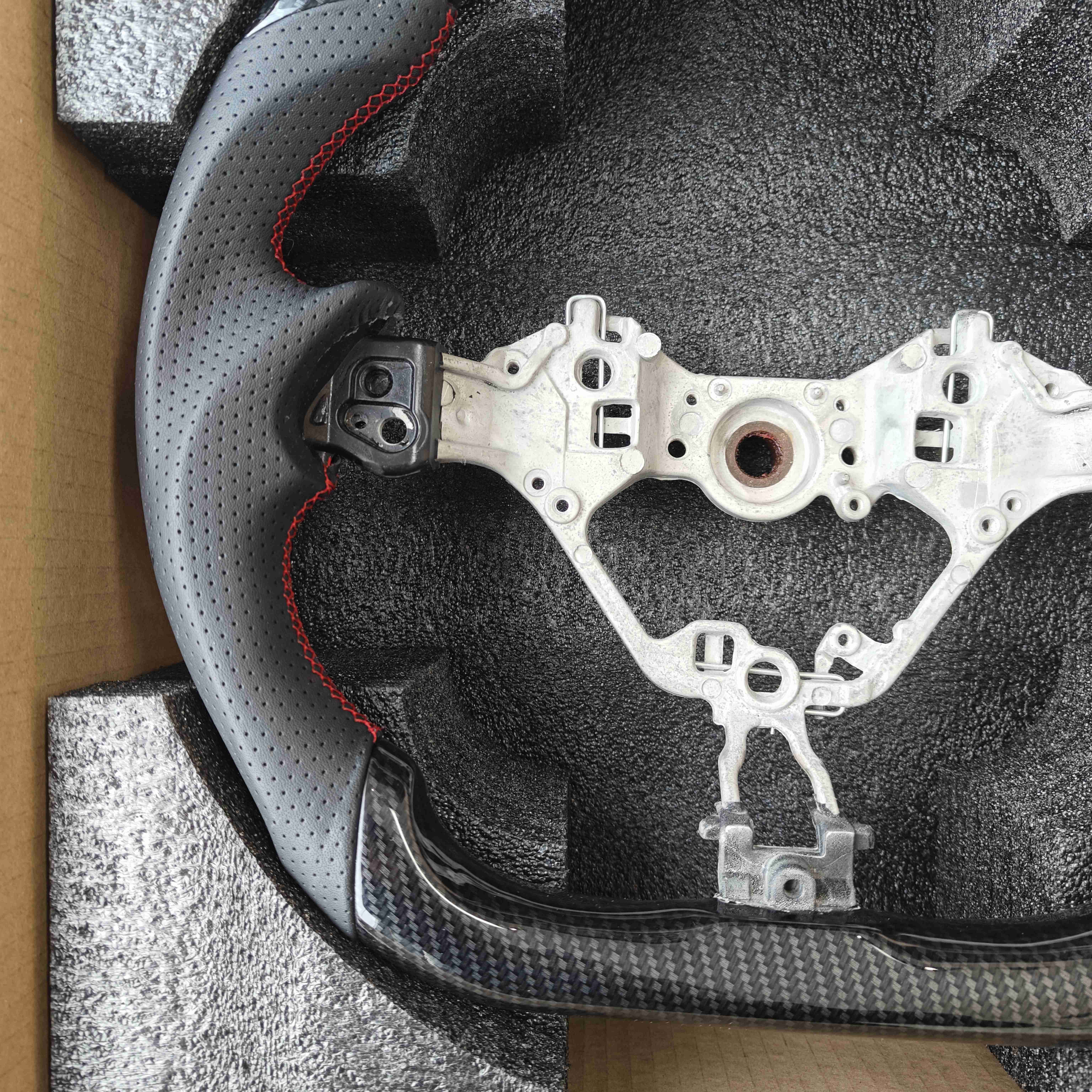 For Toyota GR86 Subaru BRZ 2017-UP Hydrographics Perforated Leather Interior Accessories For Cars Custom Jdm Steering Wheels