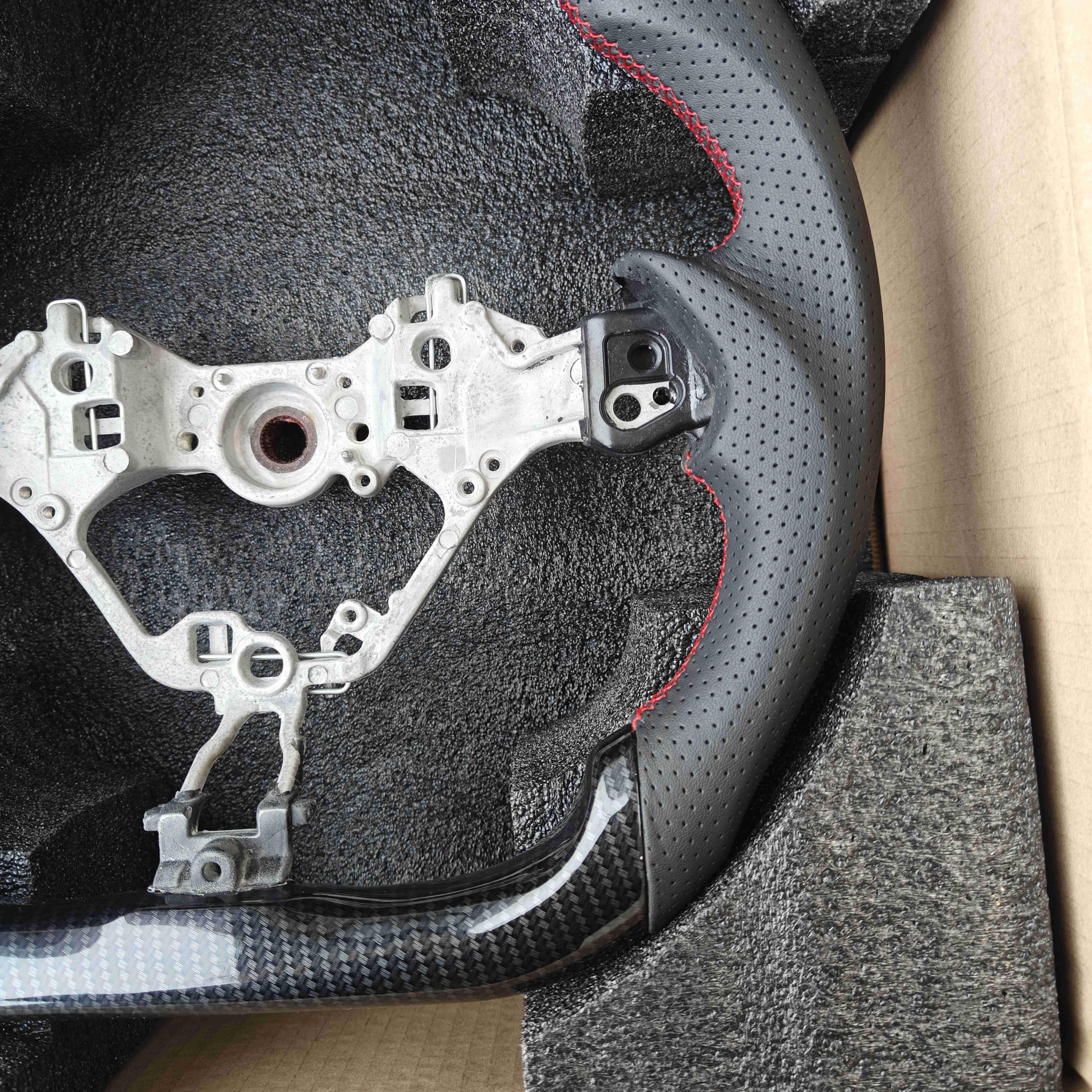 For Toyota GR86 Subaru BRZ 2017-UP Hydrographics Perforated Leather Interior Accessories For Cars Custom Jdm Steering Wheels