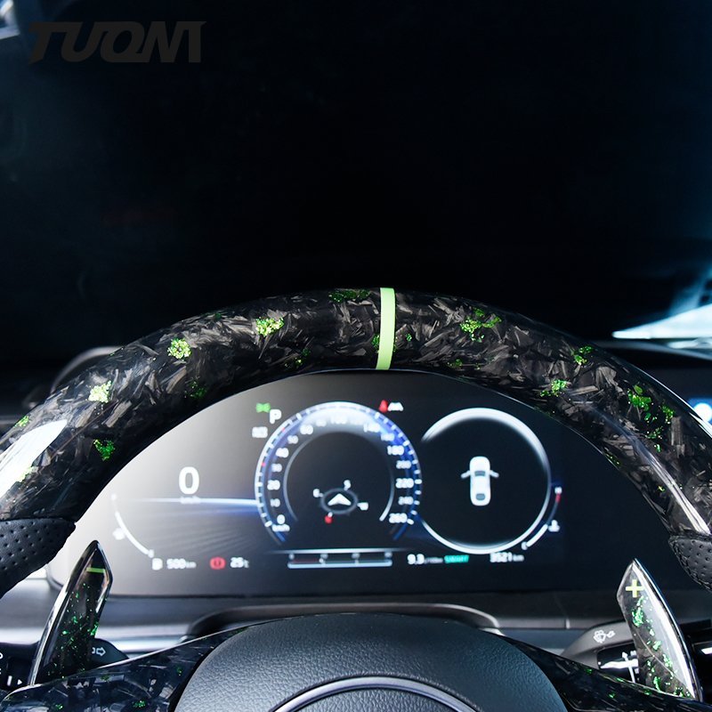 New Product 2022 Black Perforated Leather Material Car Modification Steering Wheel For Kia K5
