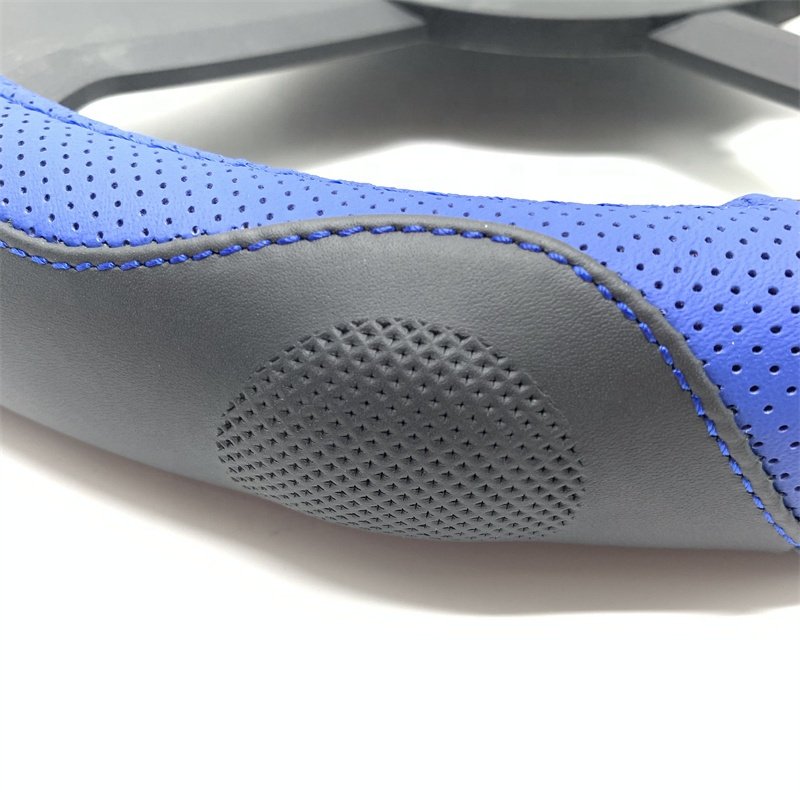 Wholesale Universal Breathable Anti-slip Protector Genuine Leather Car Steering Wheel Cover Man For Car Interior Decoration