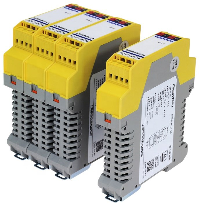 CZSR8001-2A2B E-Stop Button, Safety Gate | 24V DC/AC | 2NO+2NC | Auto/Manual Reset Safety Relay