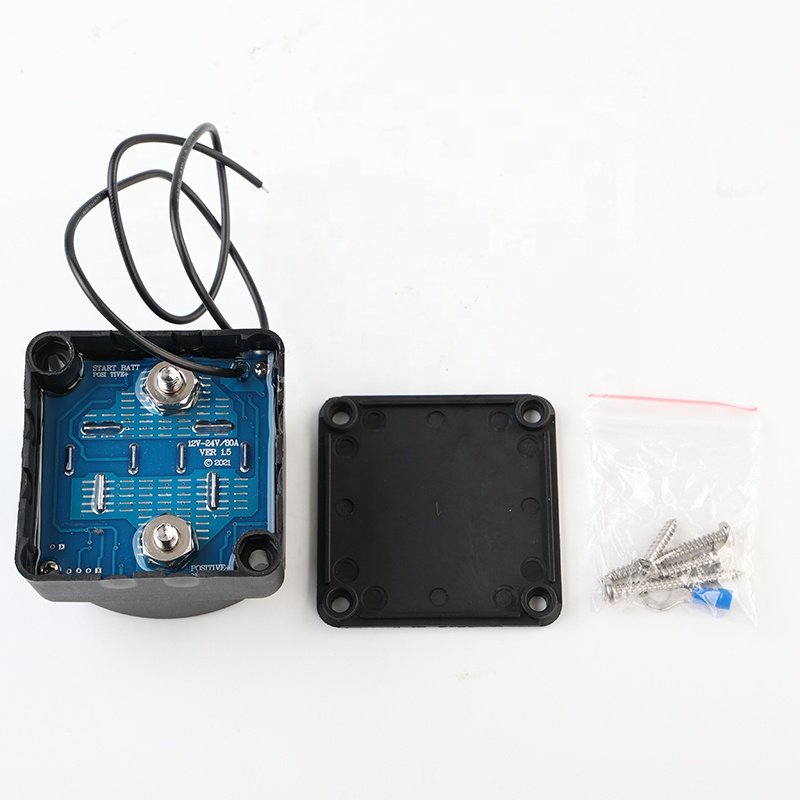 Dual Battery Isolator 12V 125A Voltage Sensitive Relay Disconnect Kill Switch for Marine Car ATV UTV RV Boat