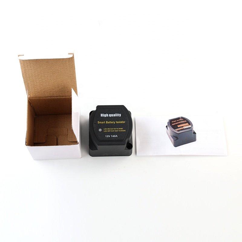 Dual Battery Isolator 12V 125A Voltage Sensitive Relay Disconnect Kill Switch for Marine Car ATV UTV RV Boat