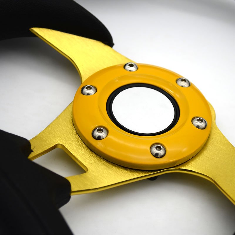 Colorful Hot Universal Quick D Shape Racing Car Steering Wheel Car Modify Racing Steering Wheel Car For TRD Jeep And Decoration