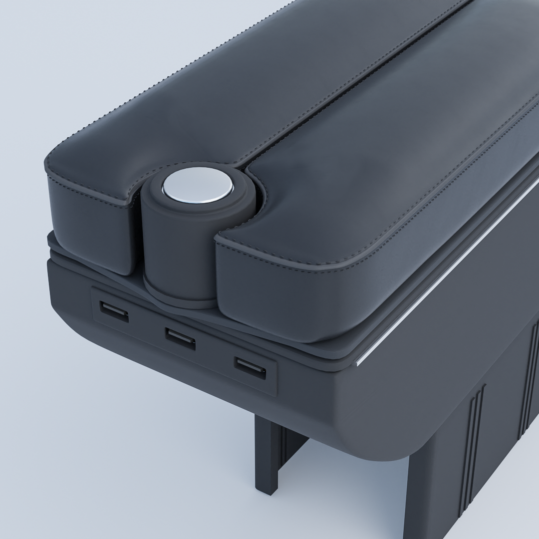 Hot Selling CARFU Console Box With Cup Holder Universal Luxury Auto Armrest Console Box Car Accessories