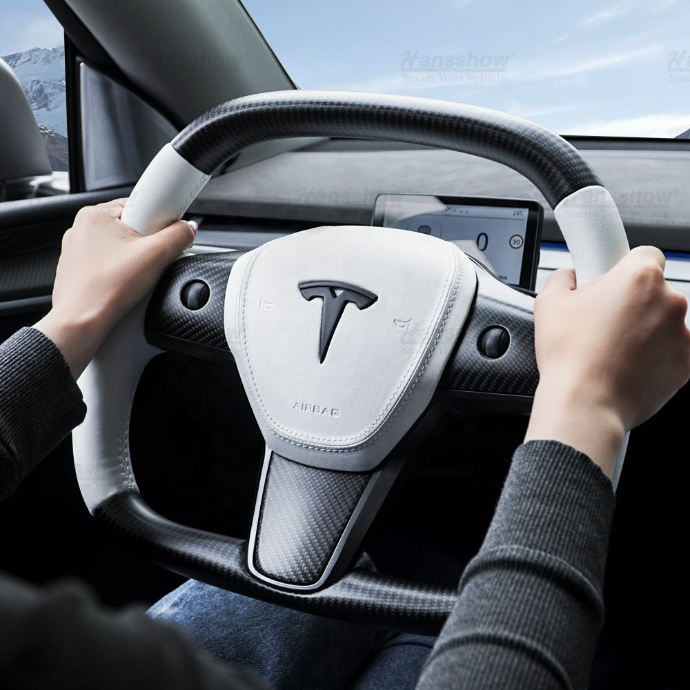 New Design Model 3 Y Cybertruck Steering Wheel For Tesla Model 3/ Model Y Car Steering Wheel Upgrade