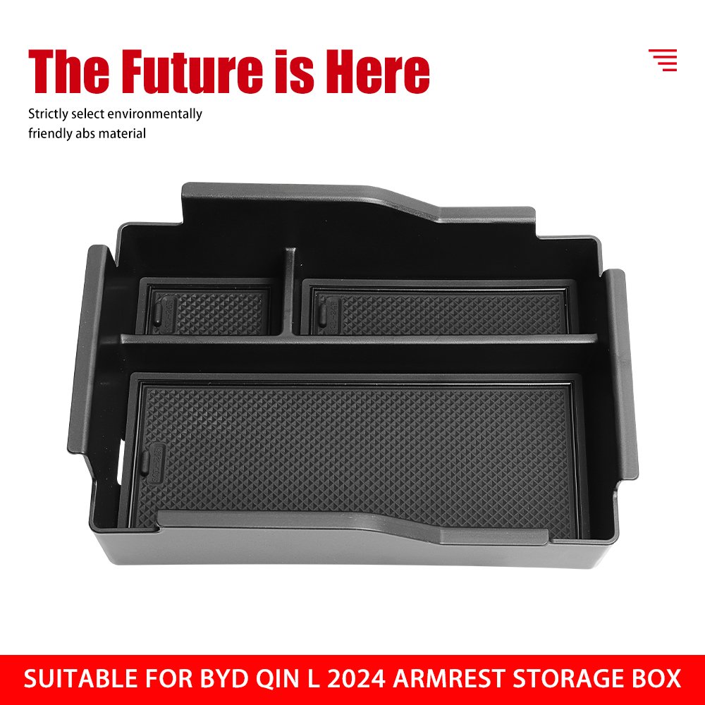High Quality 3D ABS Waterproof Armrest Storage Box For Byd Qin L 2024