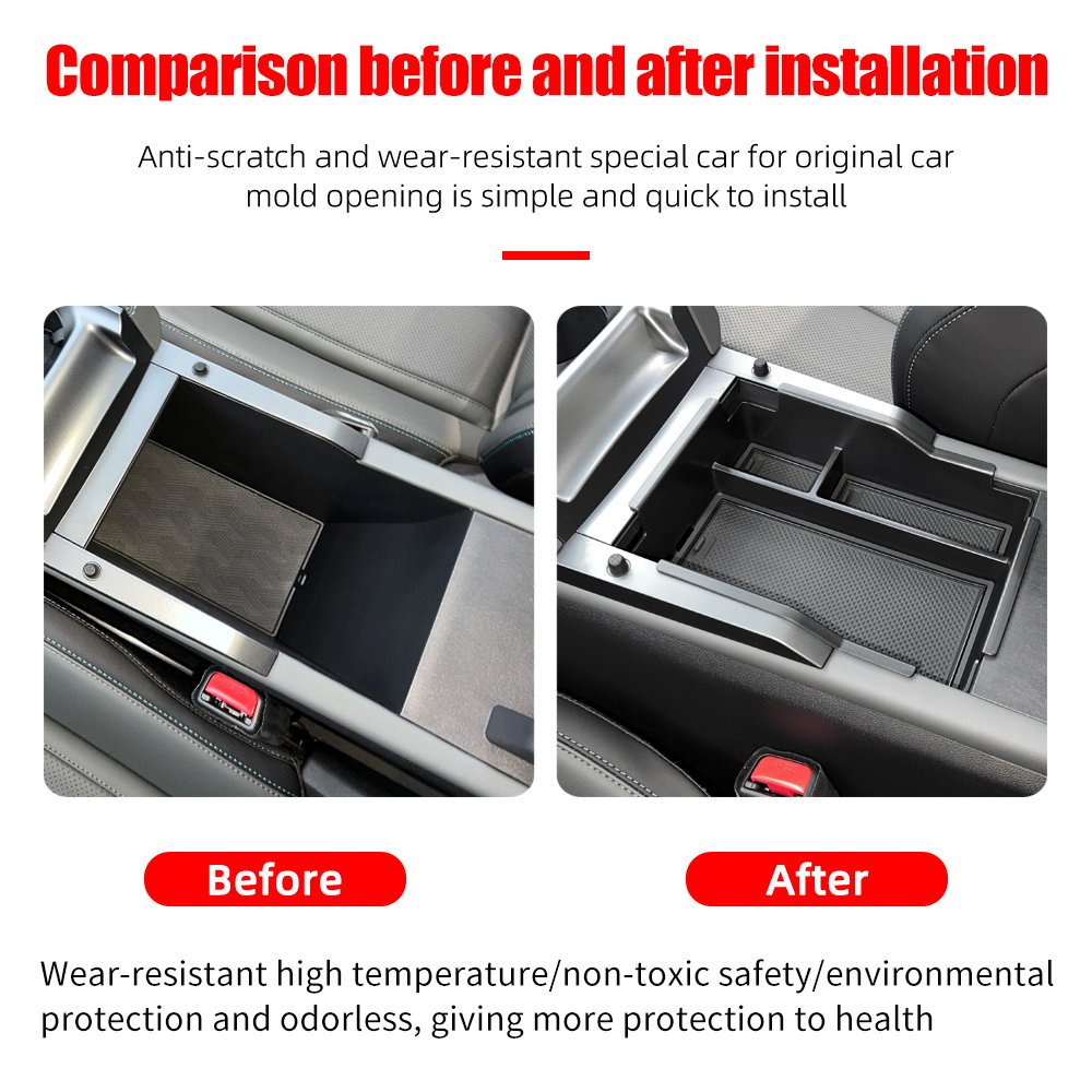 High Quality 3D ABS Waterproof Armrest Storage Box For Byd Qin L 2024