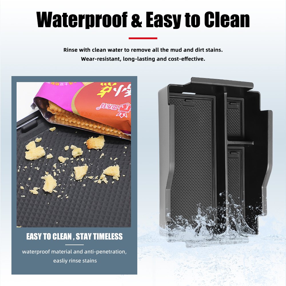 High Quality 3D ABS Waterproof Armrest Storage Box For Byd Qin L 2024
