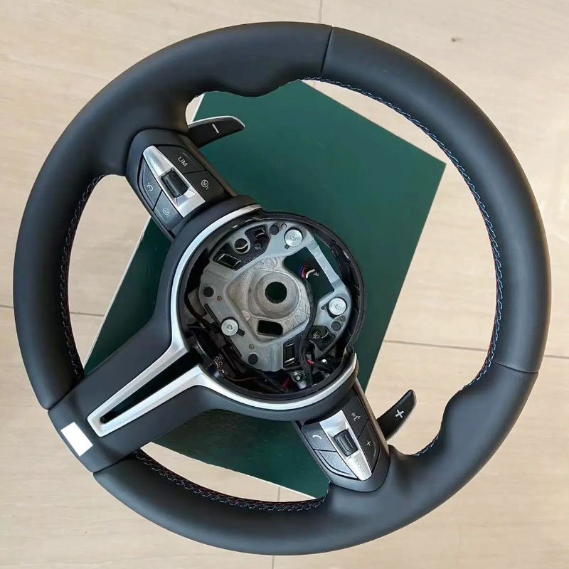 Leather LED Steering Wheel For BMW F10 F11 F18 F30 M6 F01 F02 F03 F06 F12 F07 F20 Custom Steering Wheel