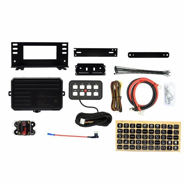 8 Gang Switch Panel System Circuit Control Relay System Automatic Dimmable on Off LED 12V Switch for Cars Trucks Campers SUV
