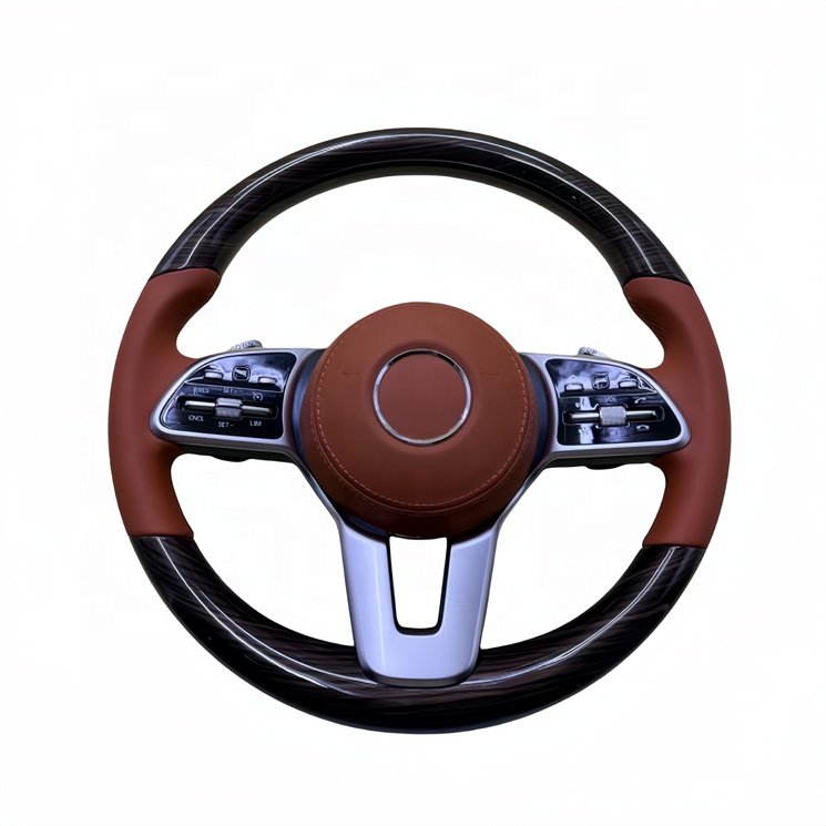 Customized Car Steering Wheel For Mercedes Benz Cla Glk Gla Glc Gle Gls Upgraded New Carbon Fiber Steering Wheel Style
