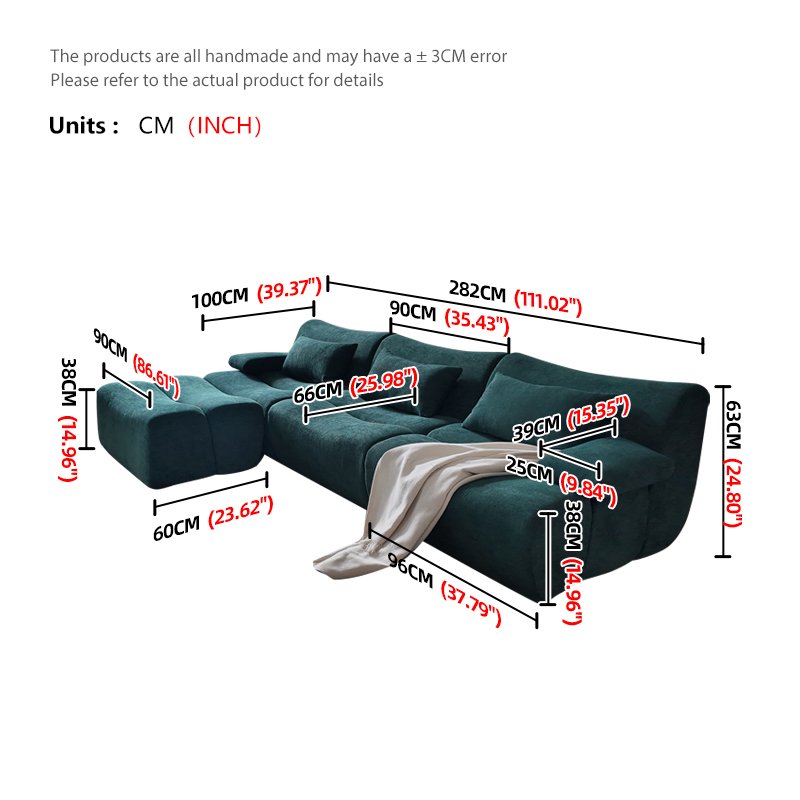 Living Room Large Compressed Sofa L-Shape Vacuum Couch Modular Compression Chair Sofa Sponge Compress