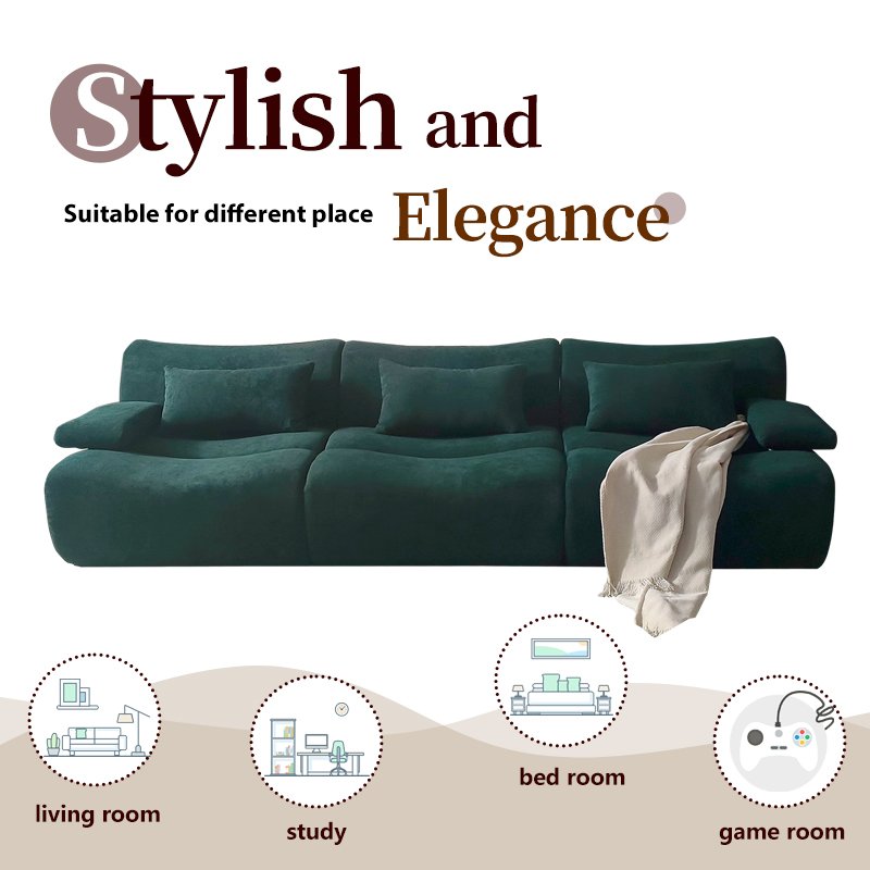 Living Room Large Compressed Sofa L-Shape Vacuum Couch Modular Compression Chair Sofa Sponge Compress