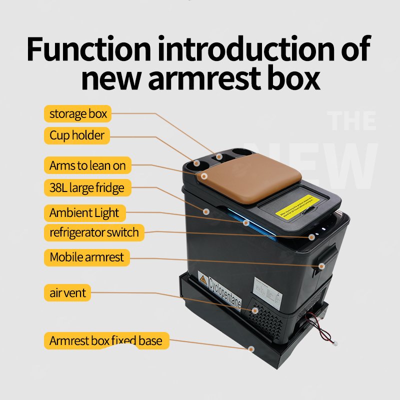 Special Refrigerator with Compressor and Large Capacity Armrest Box for Mercedes-Benz Sprinter