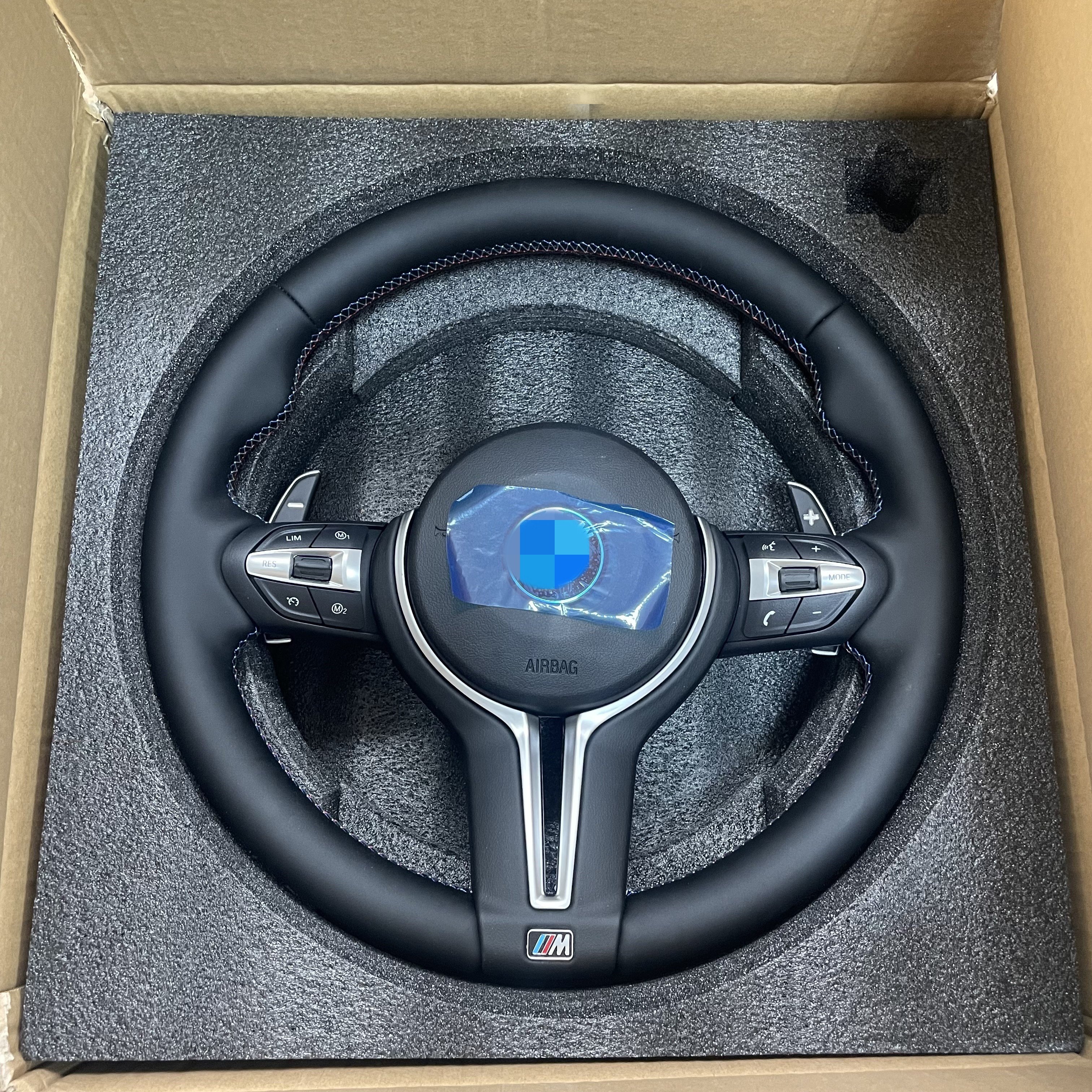 Custom Racing Style LED Alcantara Leather Steering Wheel for BMW M5 F10 F30 E90 E60 Car Upgrade 09-17