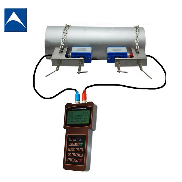 TUF-2000H Portable Ultrasonic Flow Meter DN20~DN6000mm Portable Ultrasonic Water Flow Meter Low Price