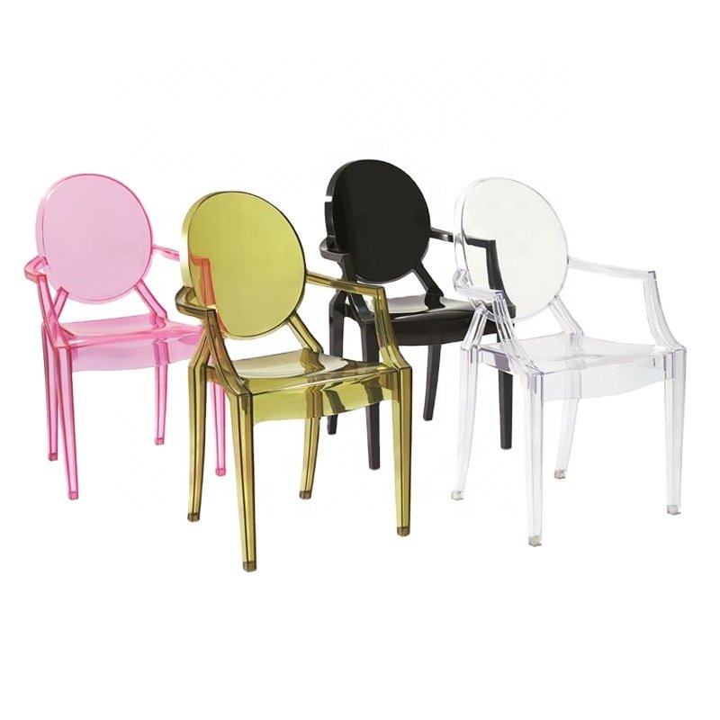 Banquet Hotel Stacking Park Armrest Chair Wedding Furniture PC Ghost Chair