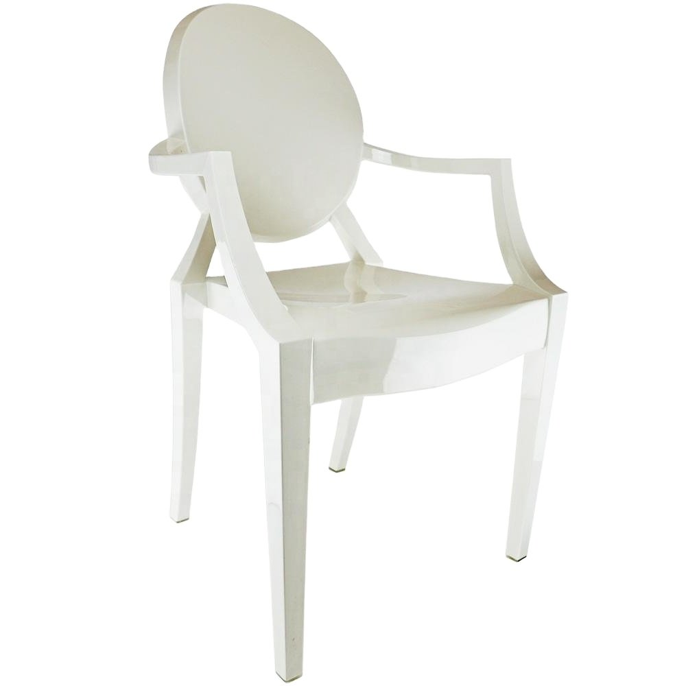 Banquet Hotel Stacking Park Armrest Chair Wedding Furniture PC Ghost Chair