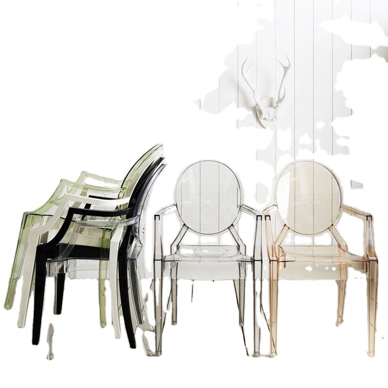 Banquet Hotel Stacking Park Armrest Chair Wedding Furniture PC Ghost Chair