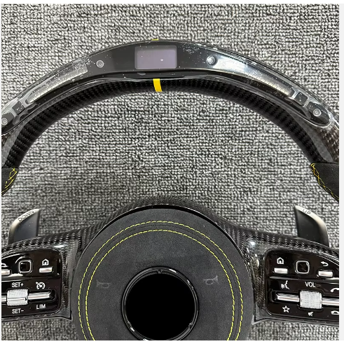 Customized steering wheel for Mercedes-Benz W177 W213 W204 W205 W211 C257 AMG GT GLE CLA LED Carbon Fiber Steering Wheel