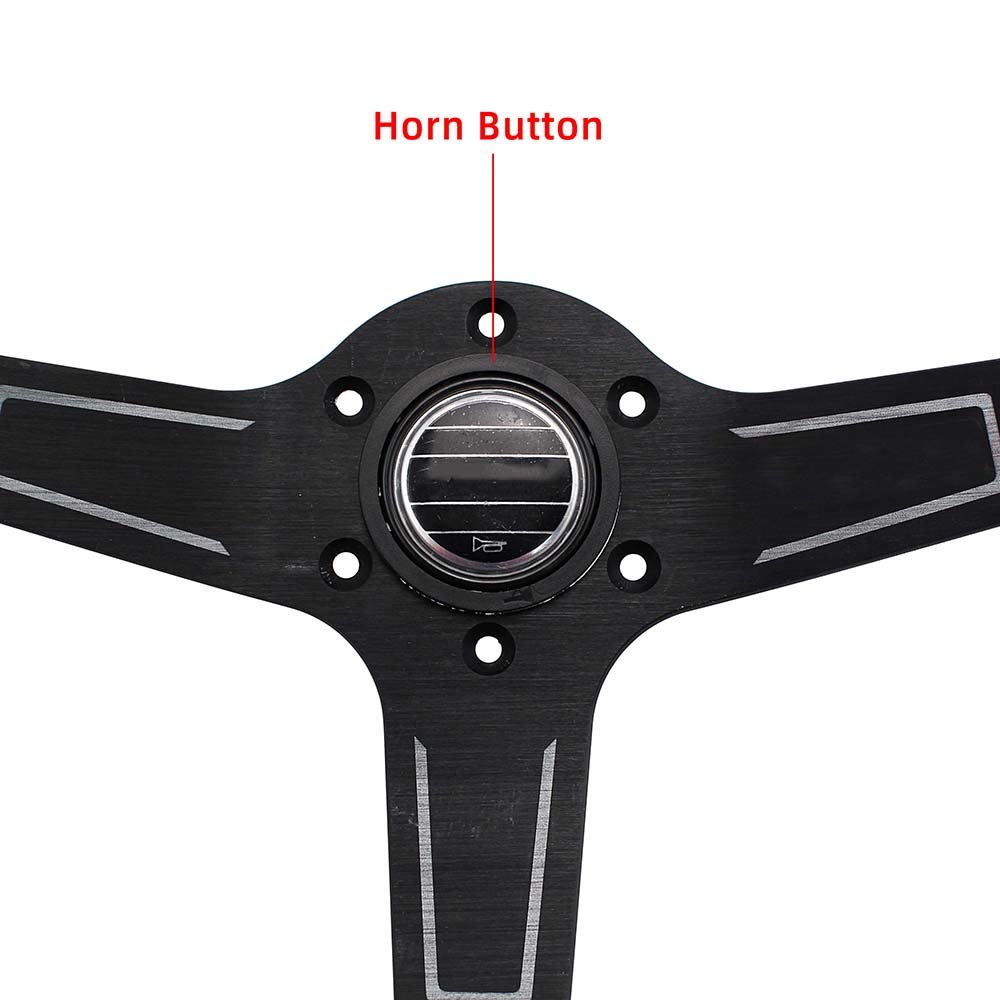 Most popular suede leather steering wheel tuning aluminum light dish steering wheel red stripe