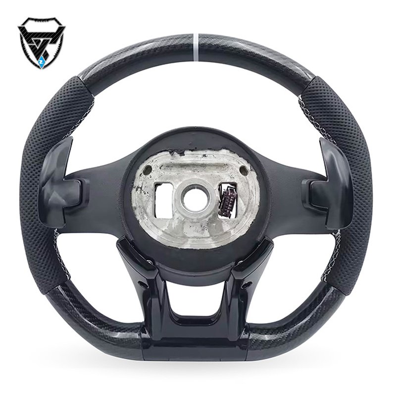 Black carbon fiber gray half hole for Mercedes Benz A GLA B GLB C GLC E GLE CLS ZC-809-T81-F