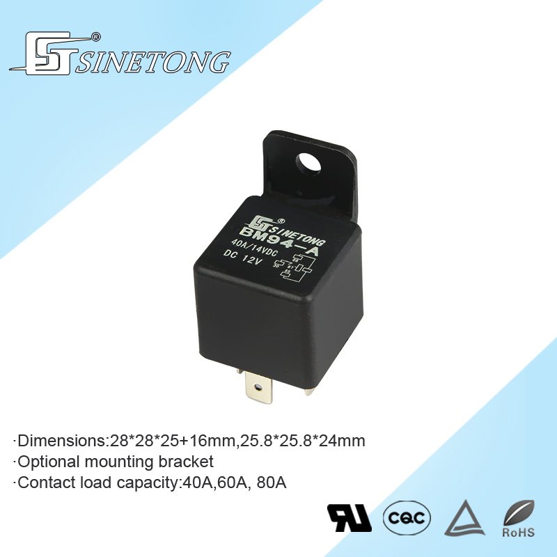 Sinetong BM94-A-H 12V 40Amp Miniature Relays SPDT NO Automobile Electrical Relay for Car Spare Parts