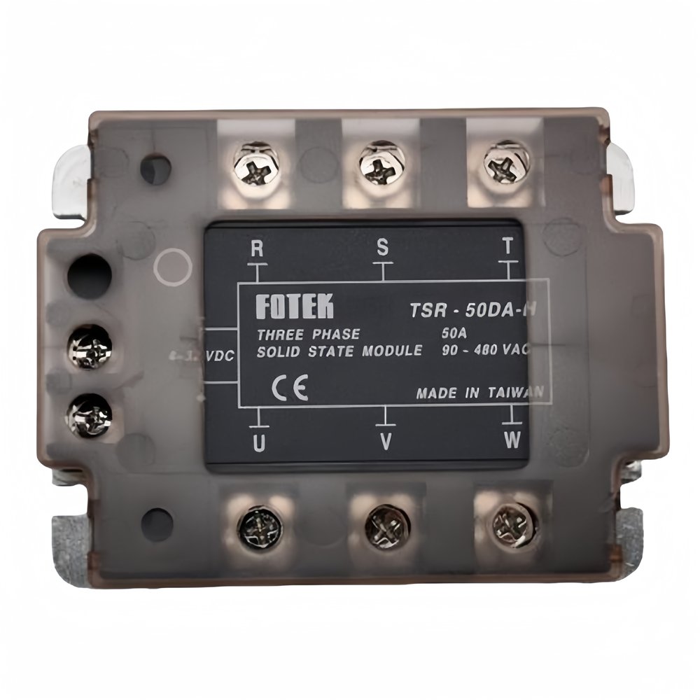 Fotek TSR-40DA-H High Voltage Three-Phase Solid-State Relay Module 25A/40A/50A/75A-H DC Control SSR Auto Protective Use Sealed