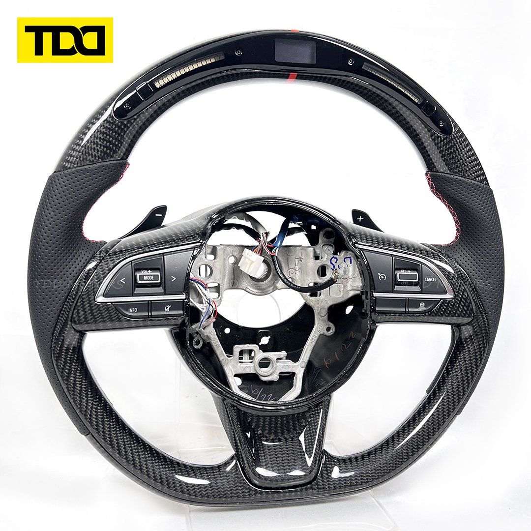 Customized Galaxy PRO LED Carbon Fiber Steering Wheel For Suzuki JB74, 64 Sierra 2018-ON SHOWA GARAGE