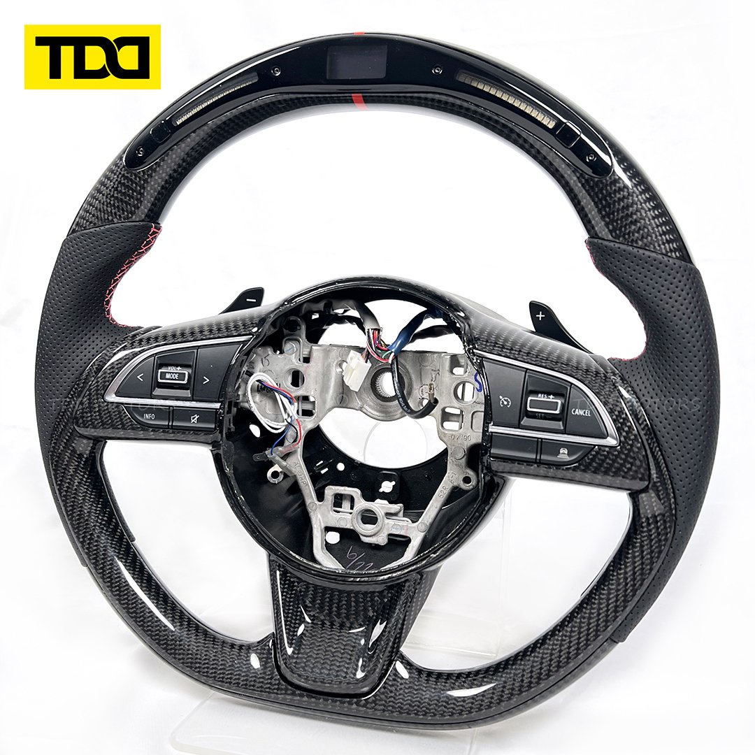Customized Galaxy PRO LED Carbon Fiber Steering Wheel For Suzuki JB74, 64 Sierra 2018-ON SHOWA GARAGE
