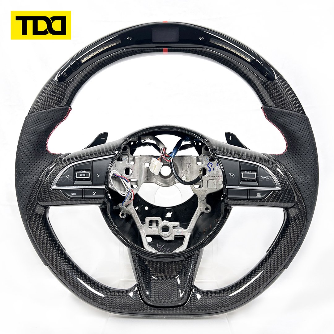 Customized Galaxy PRO LED Carbon Fiber Steering Wheel For Suzuki JB74, 64 Sierra 2018-ON SHOWA GARAGE