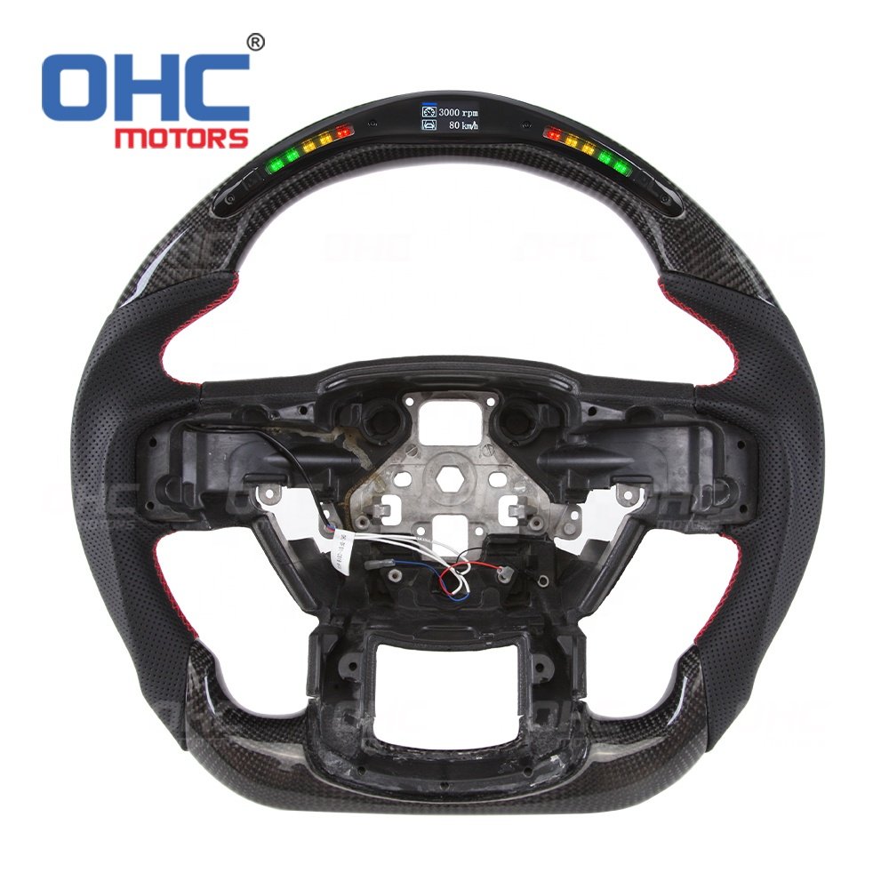 Led Carbon Fiber Steering Wheel For Ford Ranger Raptor 2015 2016 2017 2018 2020 F-150 F150 Steering Wheels Ohc Motors