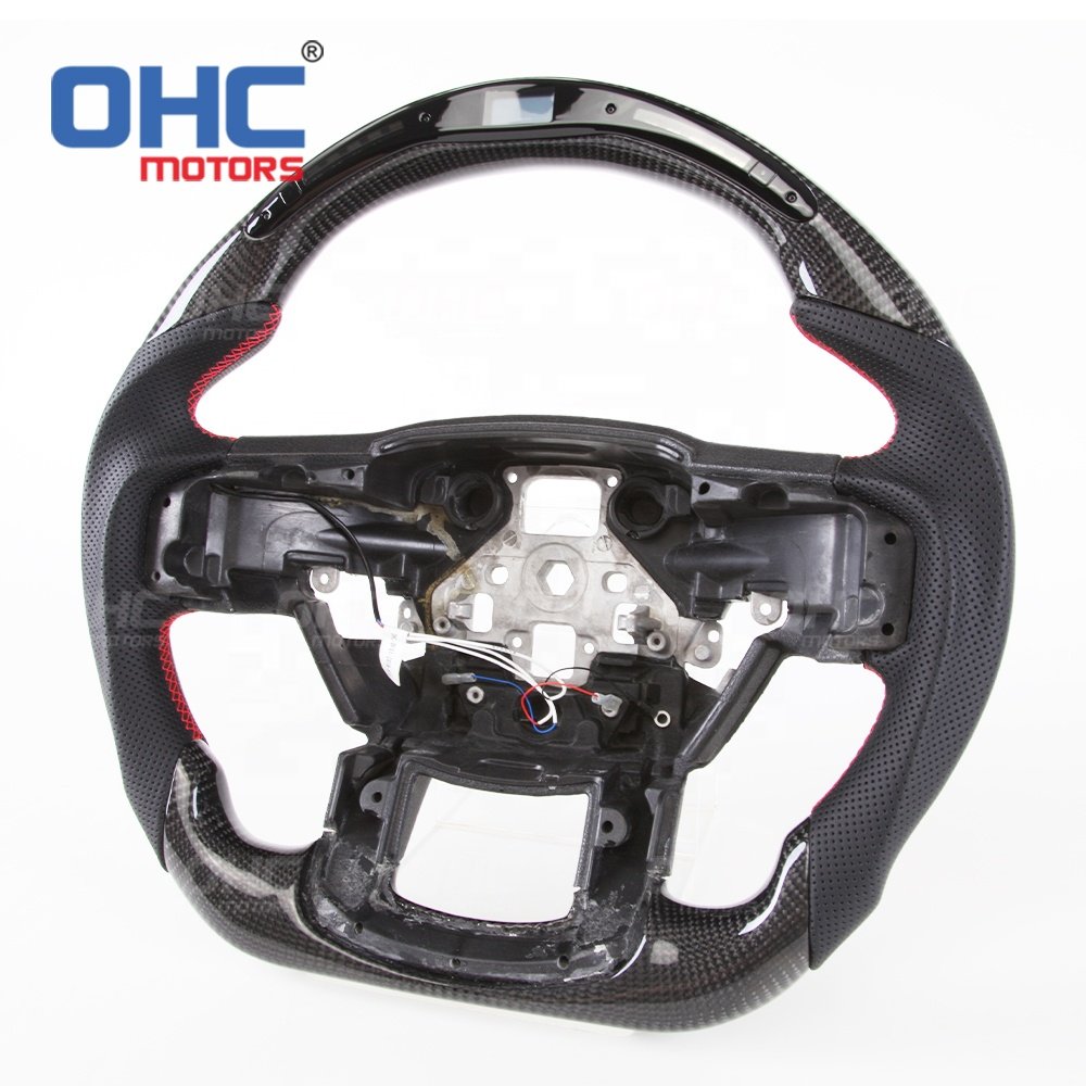 Led Carbon Fiber Steering Wheel For Ford Ranger Raptor 2015 2016 2017 2018 2020 F-150 F150 Steering Wheels Ohc Motors