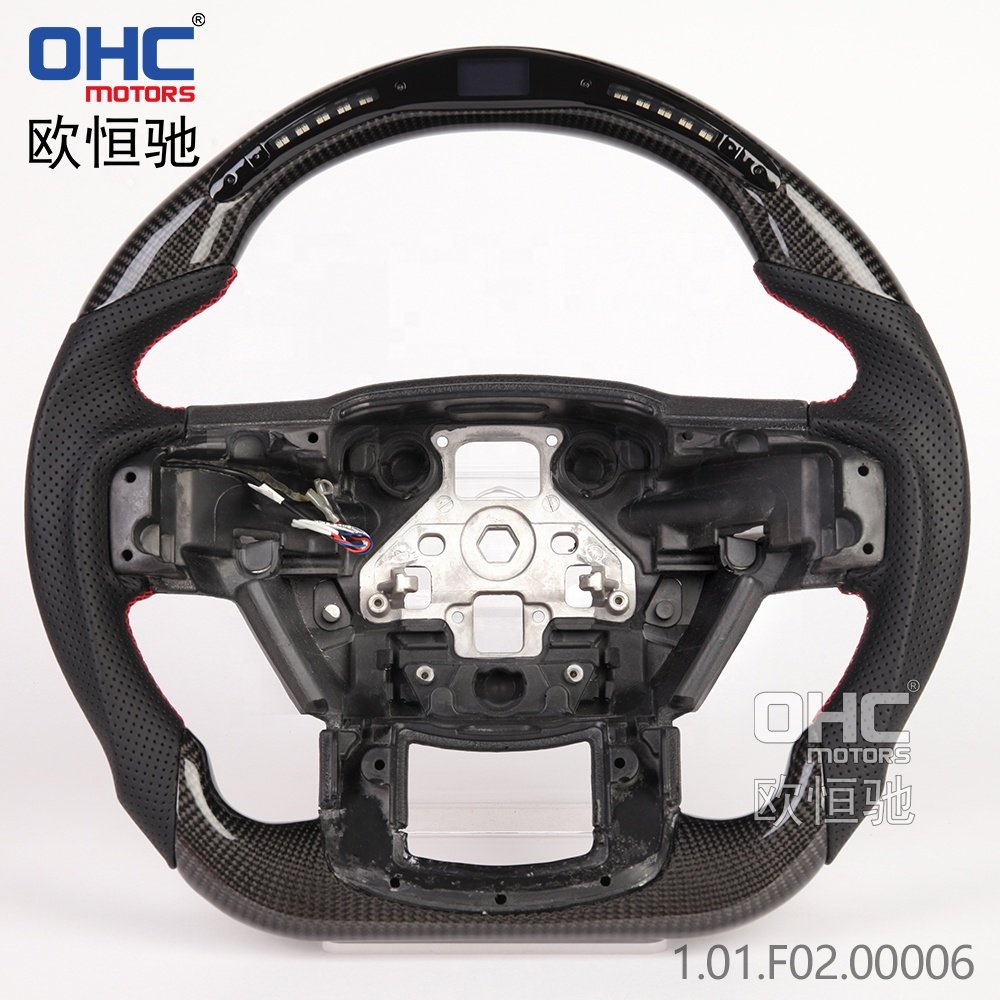 Led Carbon Fiber Steering Wheel For Ford Ranger Raptor 2015 2016 2017 2018 2020 F-150 F150 Steering Wheels Ohc Motors